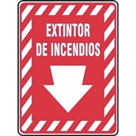 Accuform Safety Sign FIRE EXTINGUISHER DOWN SHMFXG417XL SHMFXG417XL